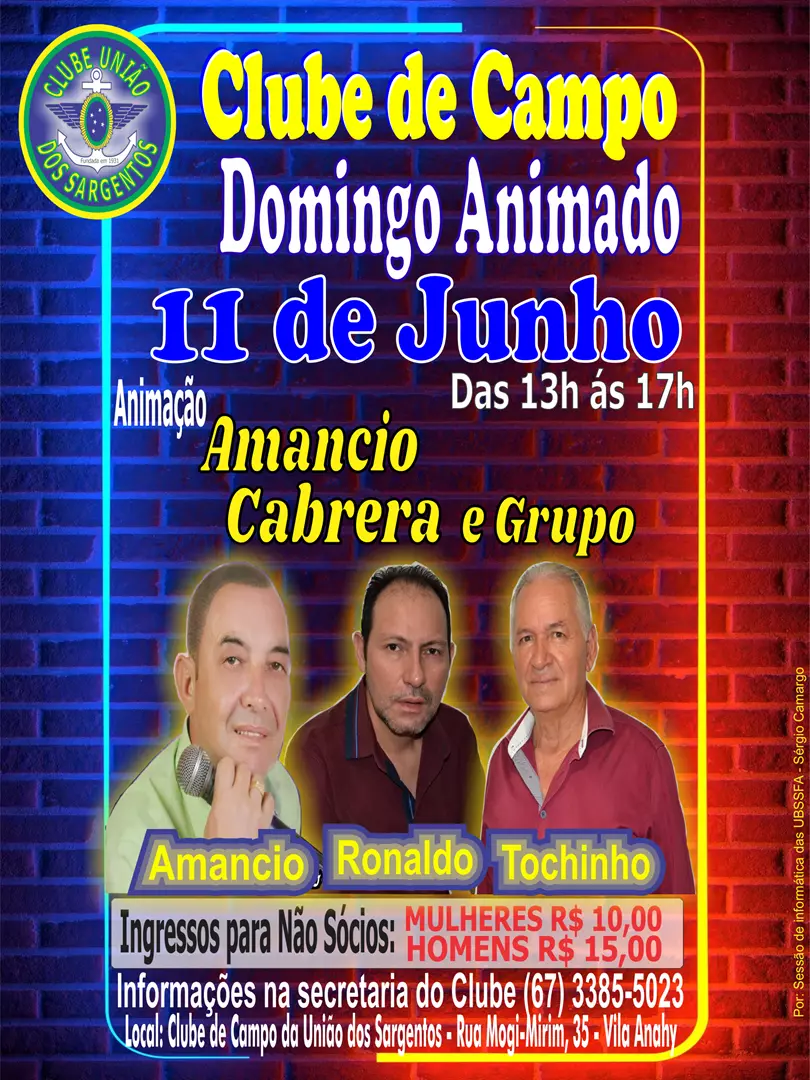 Domingo Animado no Clube de Campo 11/06/2023